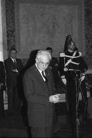 Visita del Presidente della Repubblica Francesco Cossiga alla città  di Genova