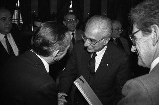 Visita del Presidente della Repubblica Francesco Cossiga alla città  di Genova
