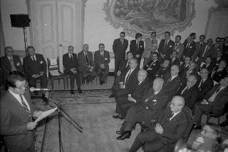 Visita del Presidente della Repubblica Francesco Cossiga alla città  di Genova