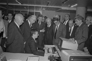 Visita del Presidente della Repubblica Francesco Cossiga alla città  di Genova