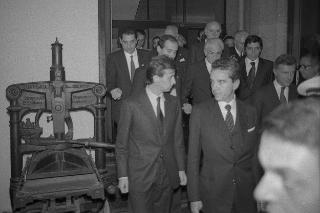 Visita del Presidente della Repubblica Francesco Cossiga alla città  di Genova