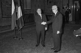 Incontro del Presidente della Repubblica Francesco Cossiga con il Presidente della Polonia, Leck Walesa