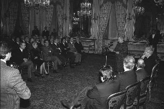 Intervento del Presidente della Repubblica Francesco Cossiga alla cerimonia in onore del Premio Nobel per la Medicina, Prof.ssa Rita Levi Montalcini