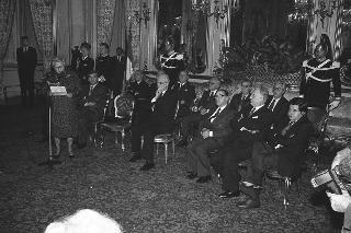 Intervento del Presidente della Repubblica Francesco Cossiga alla cerimonia in onore del Premio Nobel per la Medicina, Prof.ssa Rita Levi Montalcini