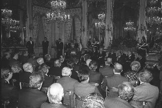 Intervento del Presidente della Repubblica Francesco Cossiga alla cerimonia in onore del Premio Nobel per la Medicina, Prof.ssa Rita Levi Montalcini