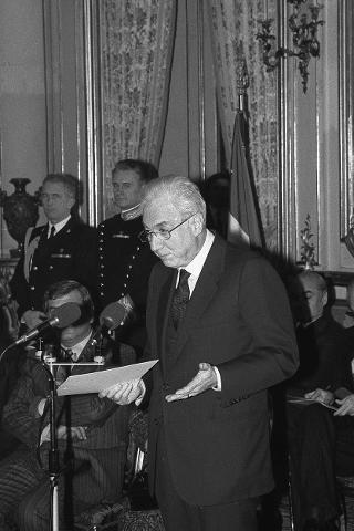 Intervento del Presidente della Repubblica Francesco Cossiga alla cerimonia in onore del Premio Nobel per la Medicina, Prof.ssa Rita Levi Montalcini