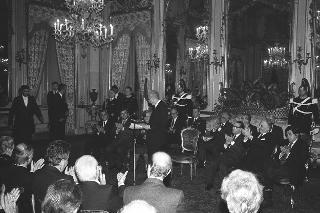 Intervento del Presidente della Repubblica Francesco Cossiga alla cerimonia in onore del Premio Nobel per la Medicina, Prof.ssa Rita Levi Montalcini