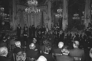 Intervento del Presidente della Repubblica Francesco Cossiga alla cerimonia in onore del Premio Nobel per la Medicina, Prof.ssa Rita Levi Montalcini