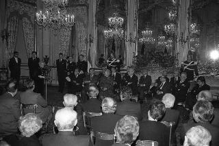 Intervento del Presidente della Repubblica Francesco Cossiga alla cerimonia in onore del Premio Nobel per la Medicina, Prof.ssa Rita Levi Montalcini