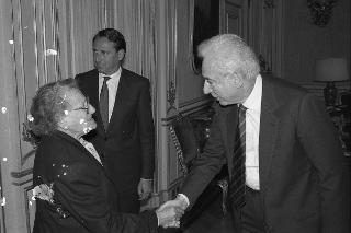 Incontro privato del Presidente della Repubblica Francesco Cossiga con Giorgio Perlasca