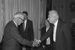 Incontro privato del Presidente della Repubblica Francesco Cossiga con Giorgio Perlasca