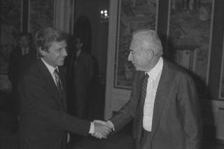 Incontro del Presidente della Repubblica Francesco Cossiga con il maestro Uto Ughi