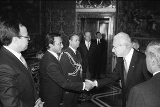 Sua Eccellenza Carlos Ruckauf, nuovo Ambasciatore della Repubblica Argentina: presentazione delle Lettere Credenziali.