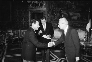 Sua Eccellenza Abdel Hamid Helmy, nuovo Ambasciatore della Repubblica Araba d'Egitto: presentazione delle Lettere Credenziali.