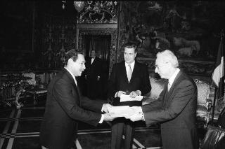 Sua Eccellenza Abdel Hamid Helmy, nuovo Ambasciatore della Repubblica Araba d'Egitto: presentazione delle Lettere Credenziali.