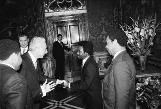 Sua Eccellenza Jules Marius Ogoue Bandja, nuovo Ambasciatore della Repubblica Gabonese: presentazione delle Lettere Credenziali.