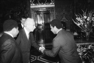 Sua Eccellenza Jules Marius Ogoue Bandja, nuovo Ambasciatore della Repubblica Gabonese: presentazione delle Lettere Credenziali.