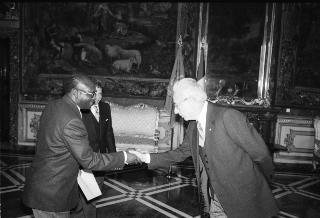 Sua Eccellenza George Odartey Lamptey, nuovo Ambasciatore della Repubblica del Ghana: presentazione delle Lettere Credenziali