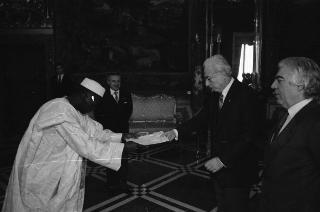 Sua Eccellenza Almamy Abdoulaye Traore, nuovo Ambasciatore della Repubblica di Guinea: presentazione delle Lettere Credenziali