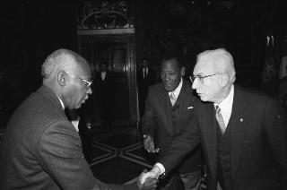 Sua Eccellenza Jean Baptiste Harmel, nuovo Ambasciatore della Repubblica di Haiti: presentazione delle Lettere Credenziali