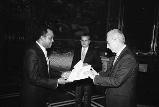 Sua Eccellenza Nicolas Lemithe, nuovo Ambasciatore della Repubblica di Haiti: presentazione delle Lettere Credenziali.