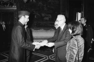 Sua Eccellenza Akbar Mirza Khaleeli,  nuovo Ambasciatore di India: presentazione delle Lettere Credenziali.
