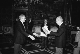 Sua Eccellenza Christopher P. Fogarty, nuovo Ambasciatore d'Irlanda: presentazione delle Lettere Credenziali.