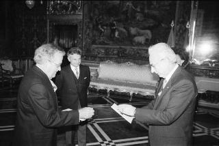 Sua Eccellenza Nicolas Mosar, nuovo Ambasciatore del Granducato di Lussemburgo: presentazione delle Lettere Credenziali