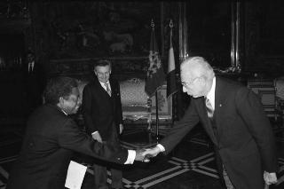 Sua Eccellenza Lawrence Patrick Anthony, nuovo Ambasciatore della Repubblica del Malawi: presentazione delle Lettere Credenziali.