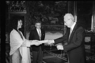 Sua Eccellenza Ting Wen Lian, nuova Ambasciatrice della Federazione della Malaysia: presentazione delle Lettere Credenziali.