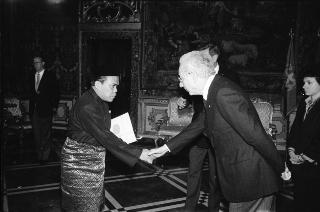 Sua Eccellenza Datuk Ismail bin Budin, nuovo Ambasciatore della Federazione della Malaysia: presentazione delle Lettere Credenziali