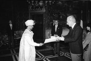 Sua Eccellenza Hamoud Ould Ely nuovo Ambasciatore della Repubblica Islamica di Mauritania: presentazione delle Lettere Credenziali.