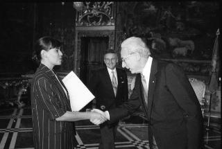 Sua Eccellenza Savina Zafferani, nuovo Ambasciatore della Repubblica di San Marino: presentazione delle Lettere Credenziali.