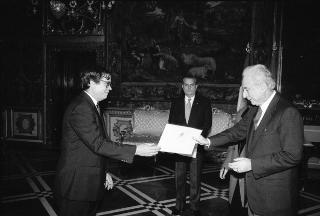 Sua Eccellenza Georges Payet, nuovo Ambasciatore delle Isole Seychelles: presentazione delle Lettere Credenziali