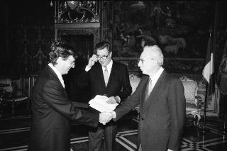 Sua Eccellenza Emilio Menendez Del Valle, nuovo Ambasciatore di Spagna: presentazione delle Lettere Credenziali.