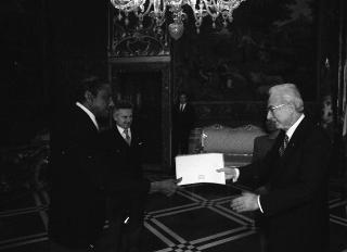 Sua Eccellenza Donald McLeod, nuovo Ambasciatore della Repubblica di Suriname: presentazione delle Lettere Credenziali.
