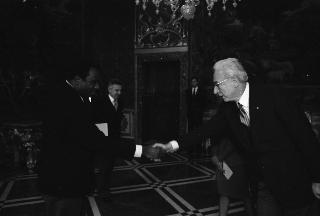 Sua Eccellenza Donald McLeod, nuovo Ambasciatore della Repubblica di Suriname: presentazione delle Lettere Credenziali.
