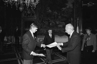 Sua Eccellenza Ola Ullsten, nuovo Ambasciatore del Regno di Svezia: presentazione delle Lettere Credenziali.