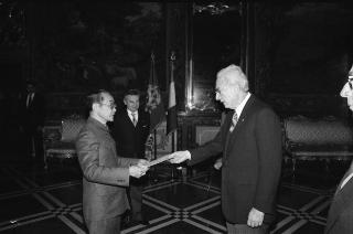 Sua Eccellenza Nguyen Viet, nuovo Ambasciatore della Repubblica Socialista del Viet Nam: presentazione delle Lettere Credenziali.