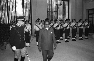 Sua Eccellenza Mananga Dintoka Pholo, nuovo Ambasciatore della Repubblica dello Zaire: presentazione delle Lettere Credenziali.