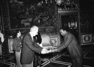 Sua Eccellenzar Mike Liswaniso, nuovo Ambasciatore della Repubblica dello Zambia: presentazione delle Lettere Credenziali