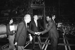 Sua Eccellenzar Mike Liswaniso, nuovo Ambasciatore della Repubblica dello Zambia: presentazione delle Lettere Credenziali