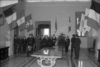 Intervento del Presidente della Repubblica Francesco Cossiga a Palazzo Montecitorio per la celebrazione del 40^ Anniversario di fondazione della Repubblica