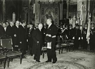 Visita del Presidente della Repubblica e della Signora Ida Einaudi alla città di Recco (Genova)