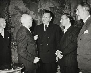 Il Presidente della Repubblica Luigi Einaudi in occasione dell'accordo per Trieste