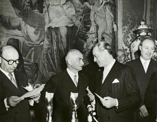 Il Presidente della Repubblica Luigi Einaudi alla Comunicazione del Governo della ricongiunzione  di Trieste all'Italia