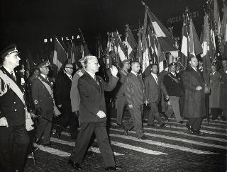Intervento del Presidente della Repubblica Giovanni Gronchi a Vittorio Veneto per le cerimonie celebrative del 40° anniversario della Vittoria