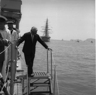 Intervento del Presidente della Repubblica Giovanni Gronchi alla Rassegna Navale in occasione del Centenario della Marina Militare