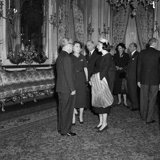 Colazione offerta dal Presidente della Repubblica Giovanni Gronchi a Sua Maestà l'Imperatrice Soraya Pahlevi