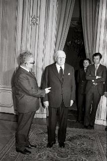 Incontro del Presidente della Repubblica Giovanni Leone con il Maestro Giorgio De Chirico